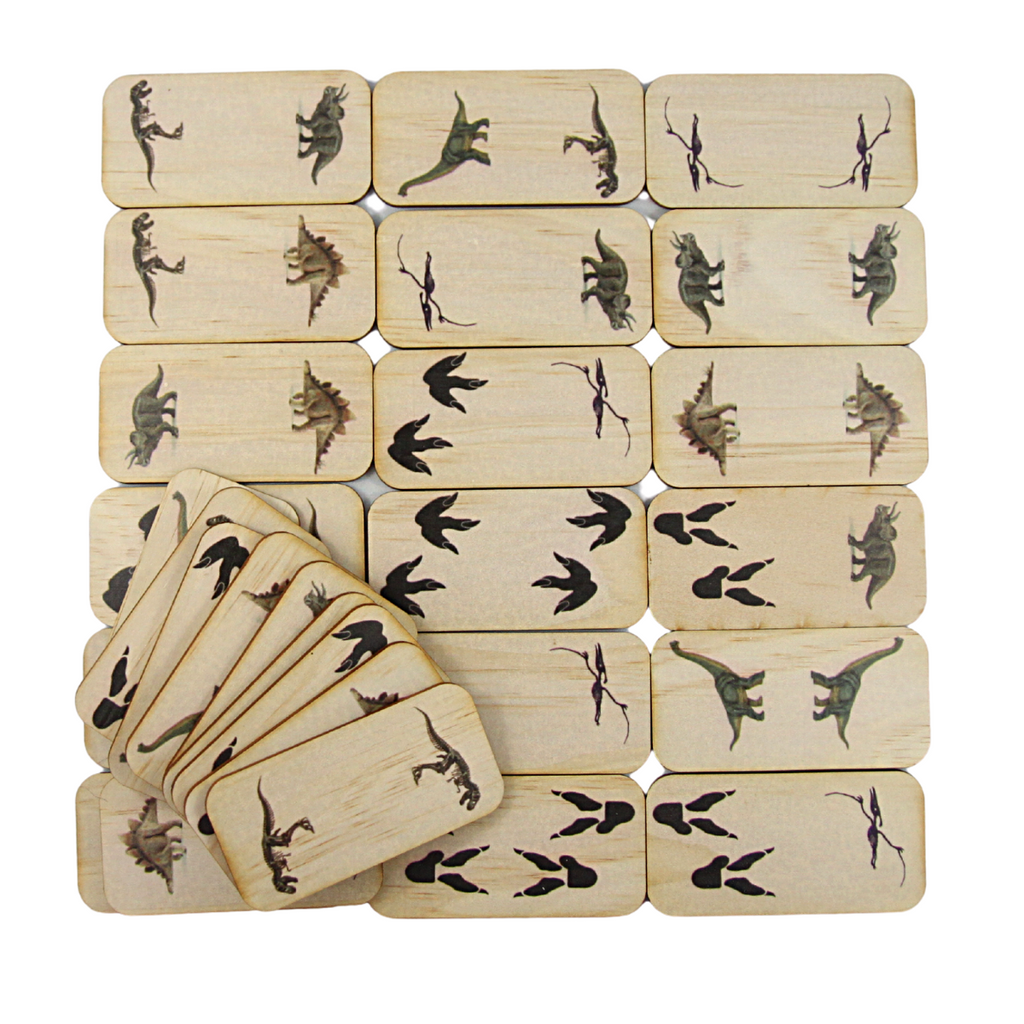 Dinosaur dominoes for family fun