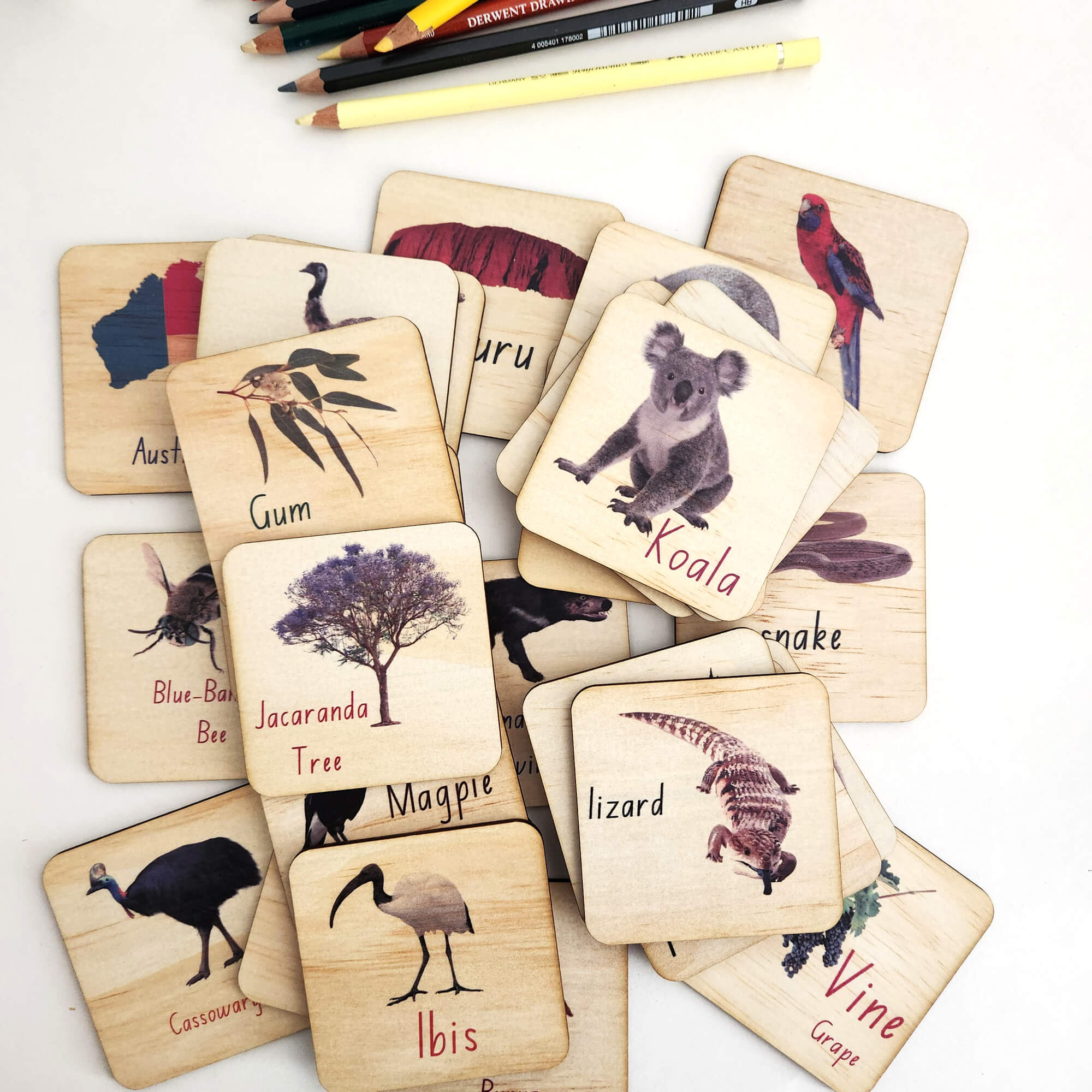 Australian Alphabet tiles for kids