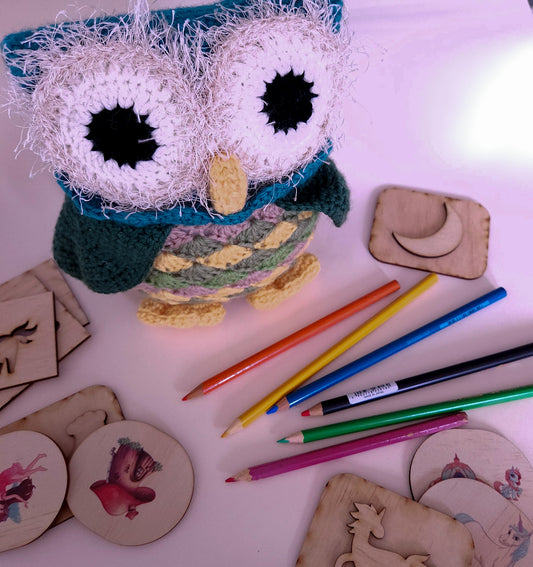 Cuddly Owl handmade soft toy