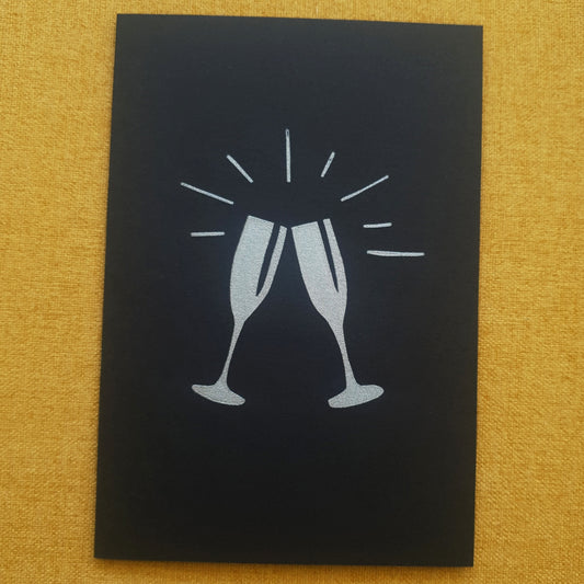 Here's to Us greeting card
