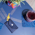 Cork card holder with keyring