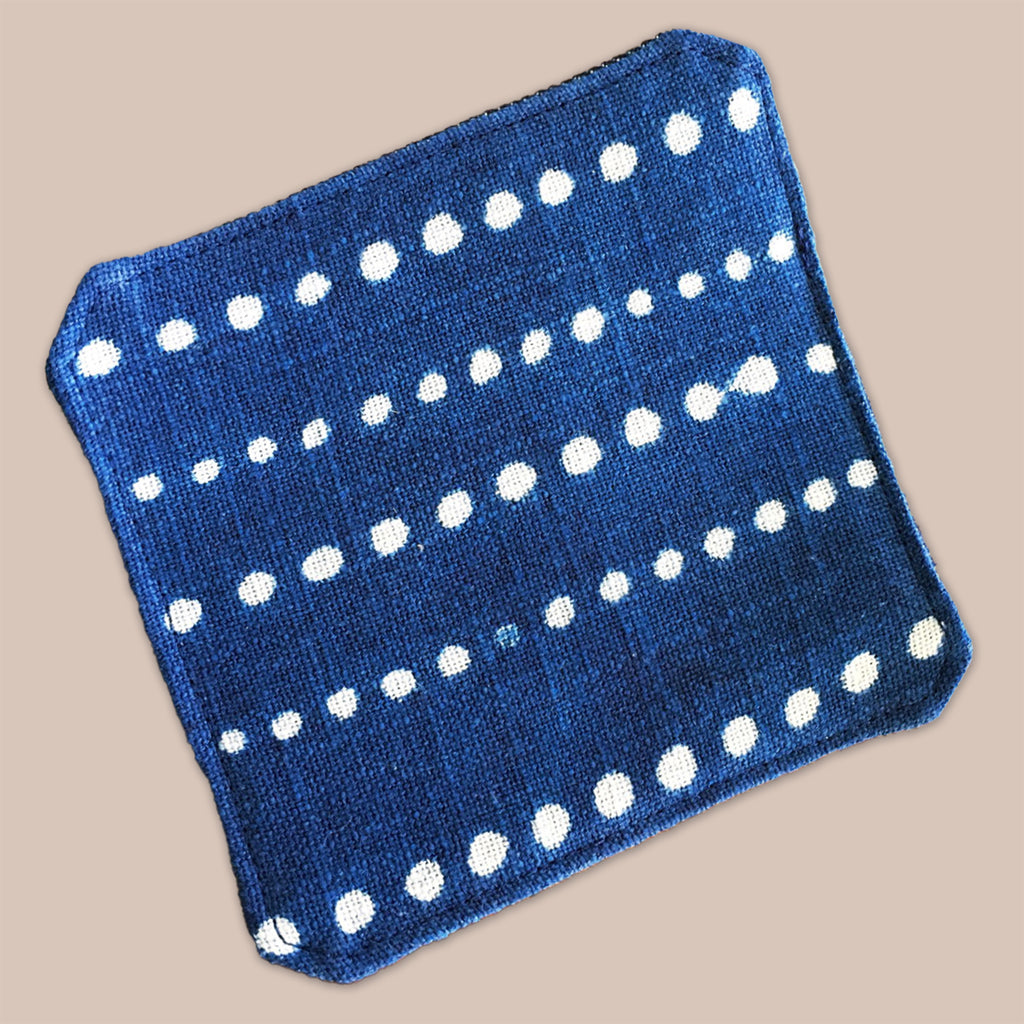 Coasters made from fabric remnants