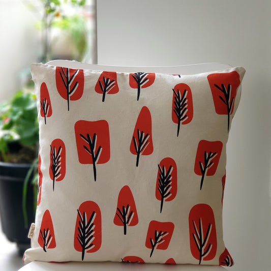 Orange Trees cotton cushion cover