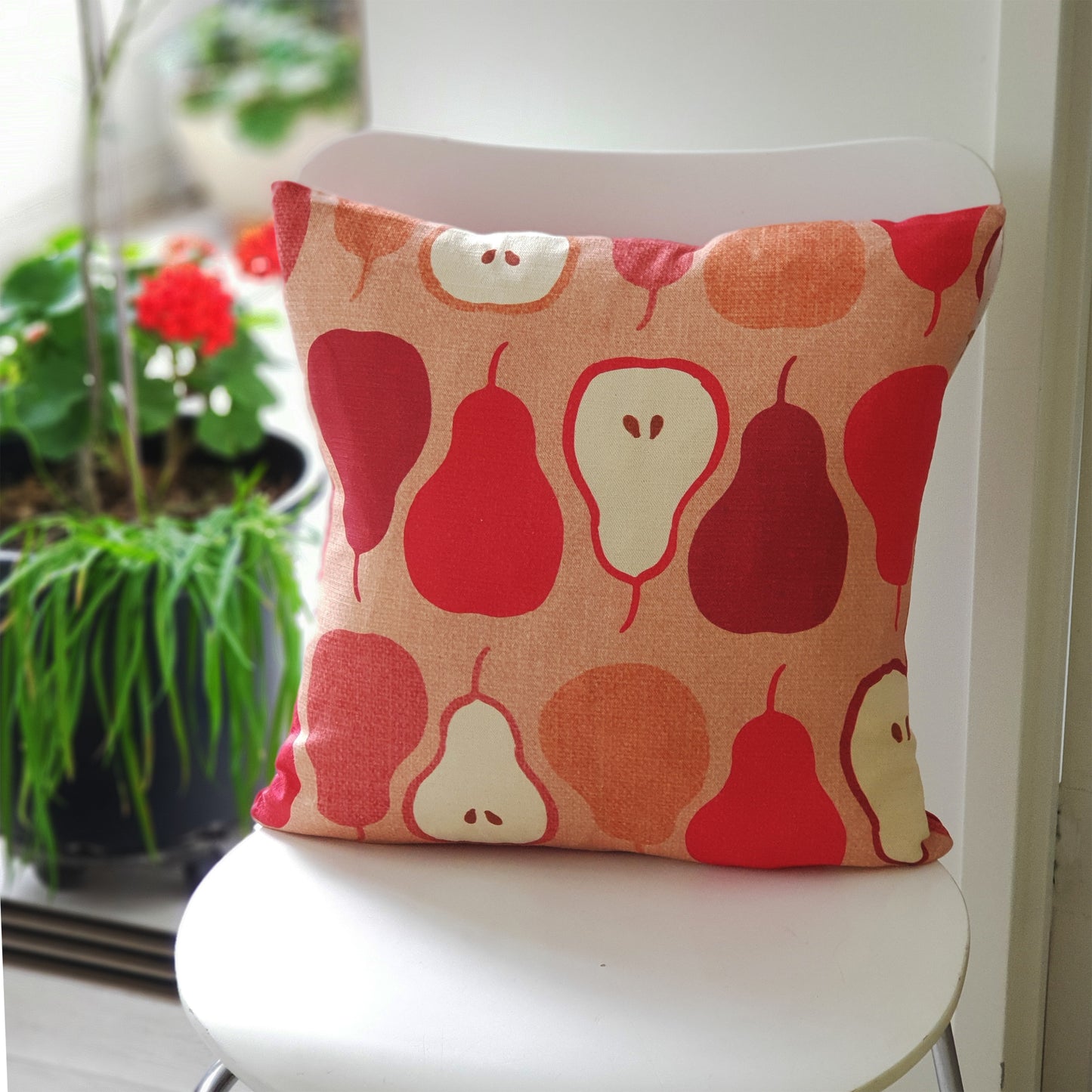 Pink Pears cushion cover