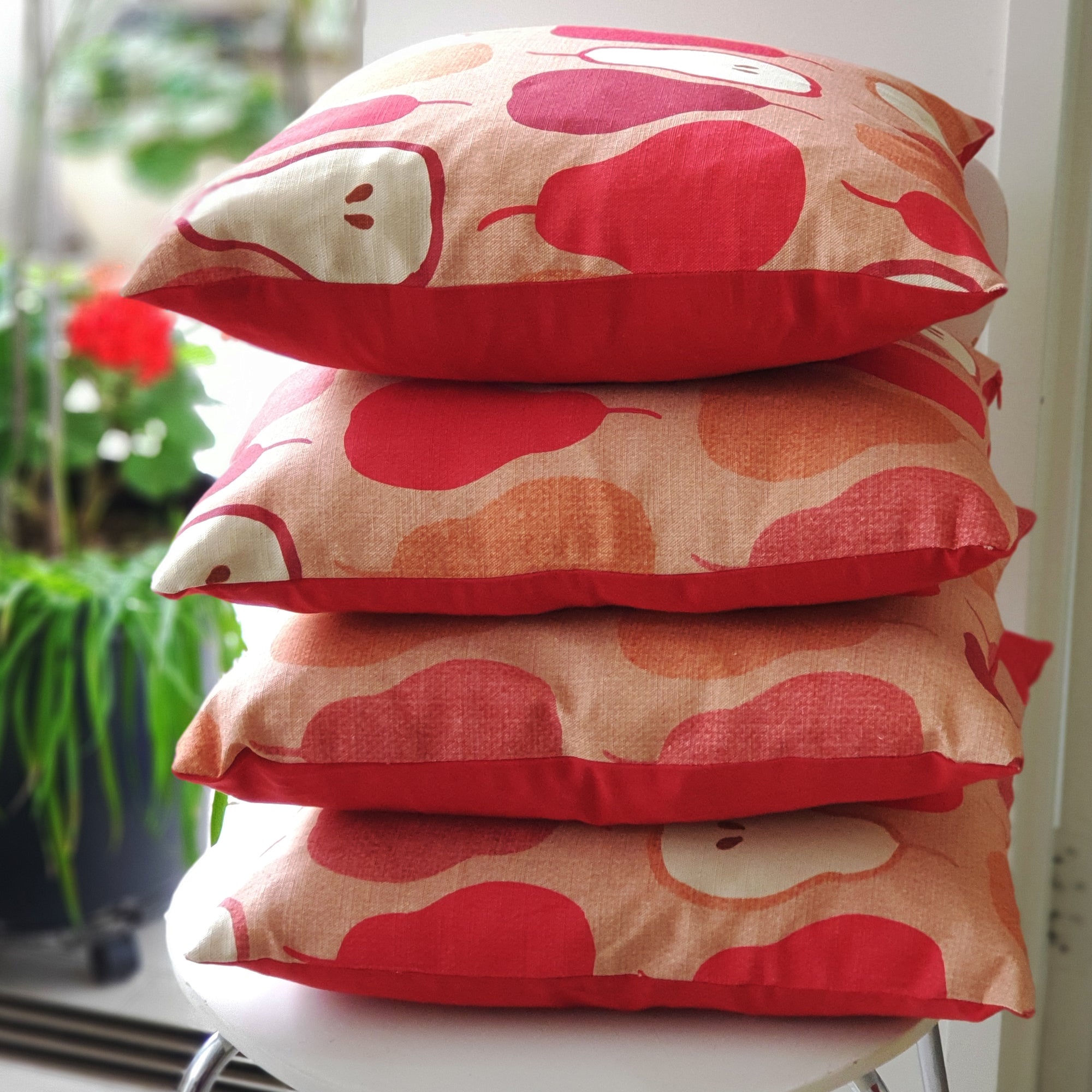 Pink Pears cushion cover