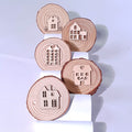 Sustainable home playdough stamp set