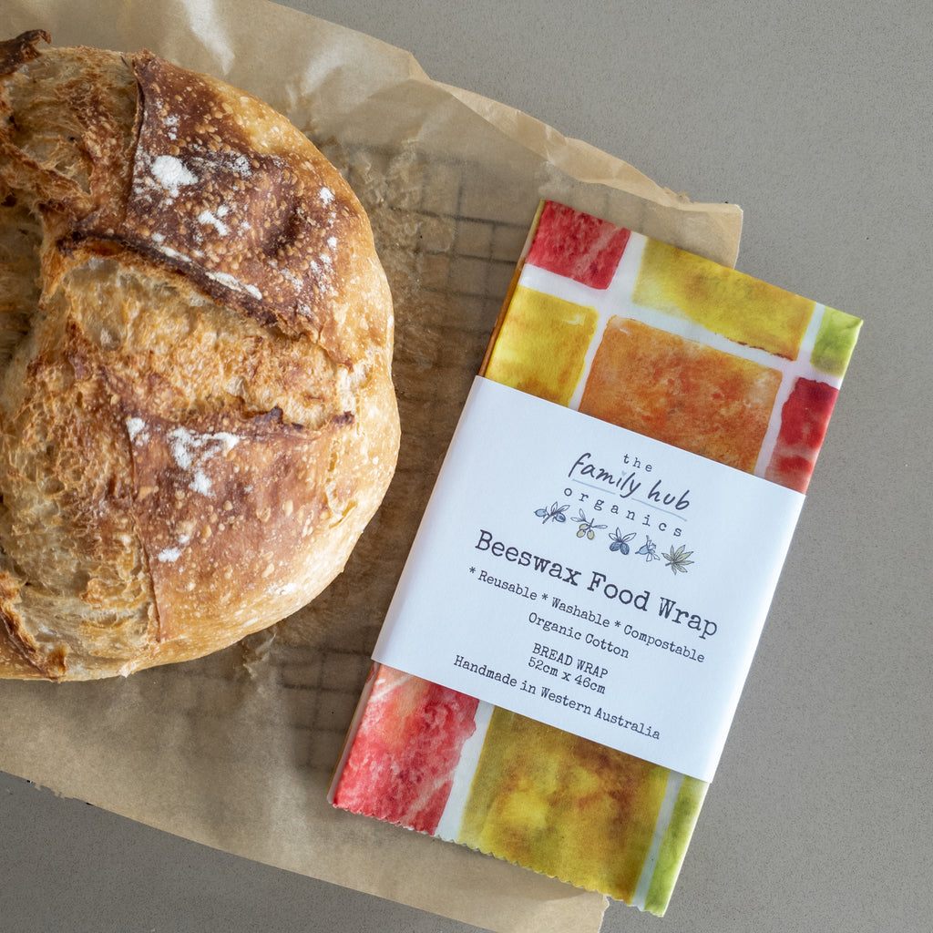 Bread wrap in waxed organic cotton