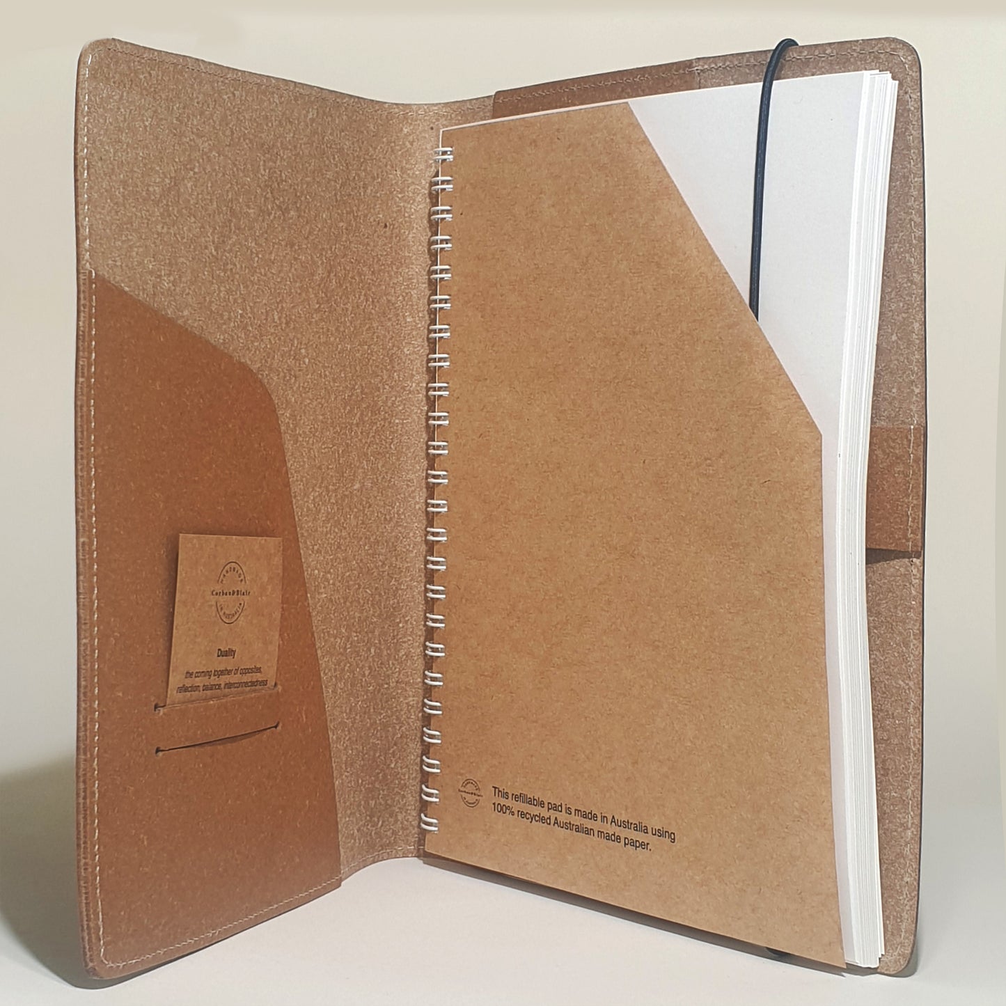 Duality Journal with recycled leather cover