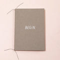Blank notebook with recycled paper