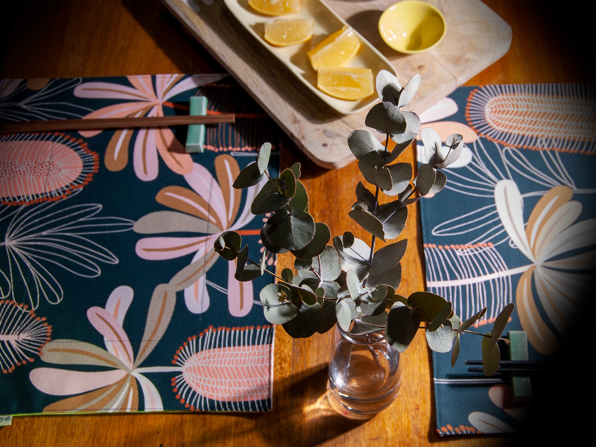 Australian botanical placemats