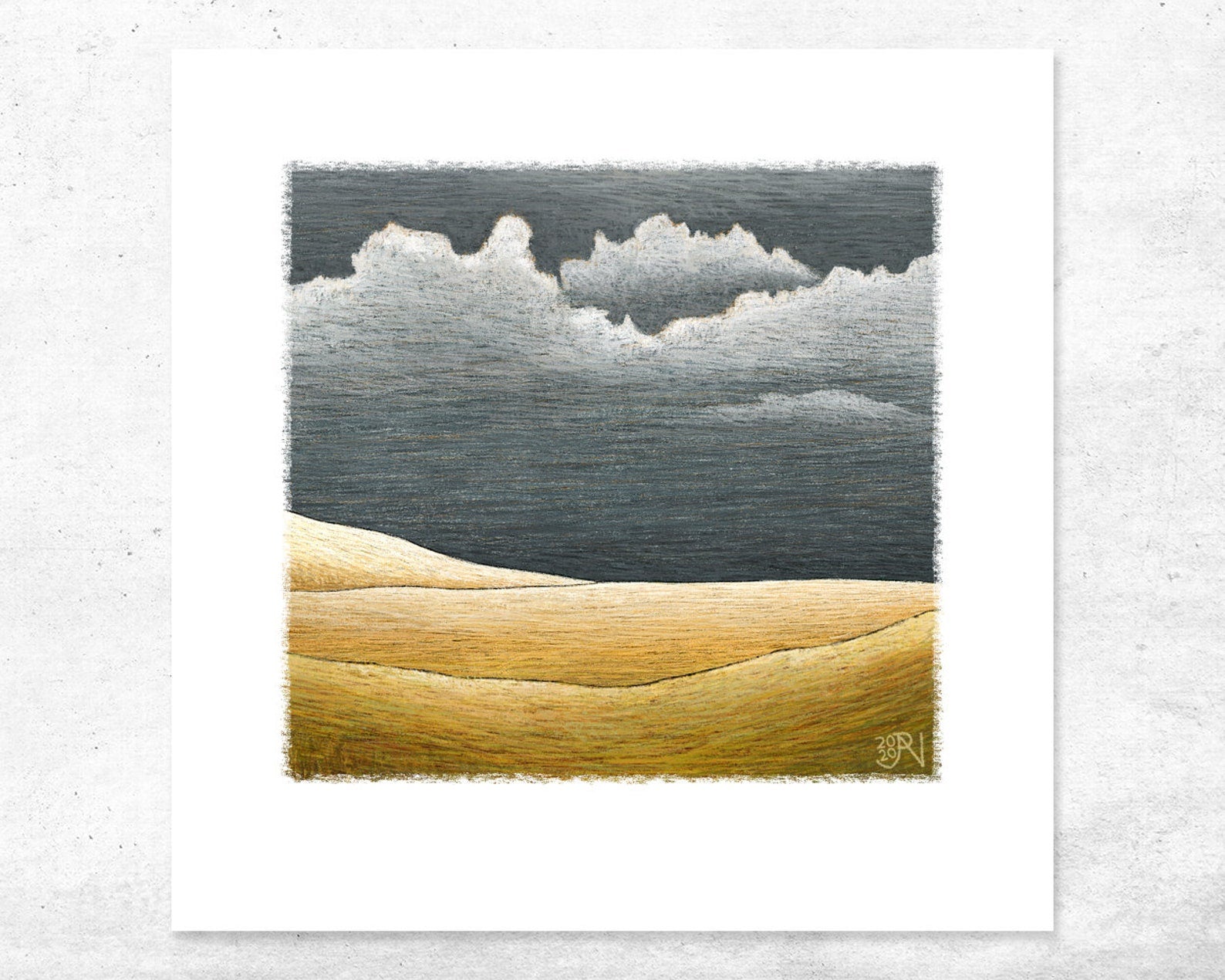Storm Glow print series [15cm x 15cm]