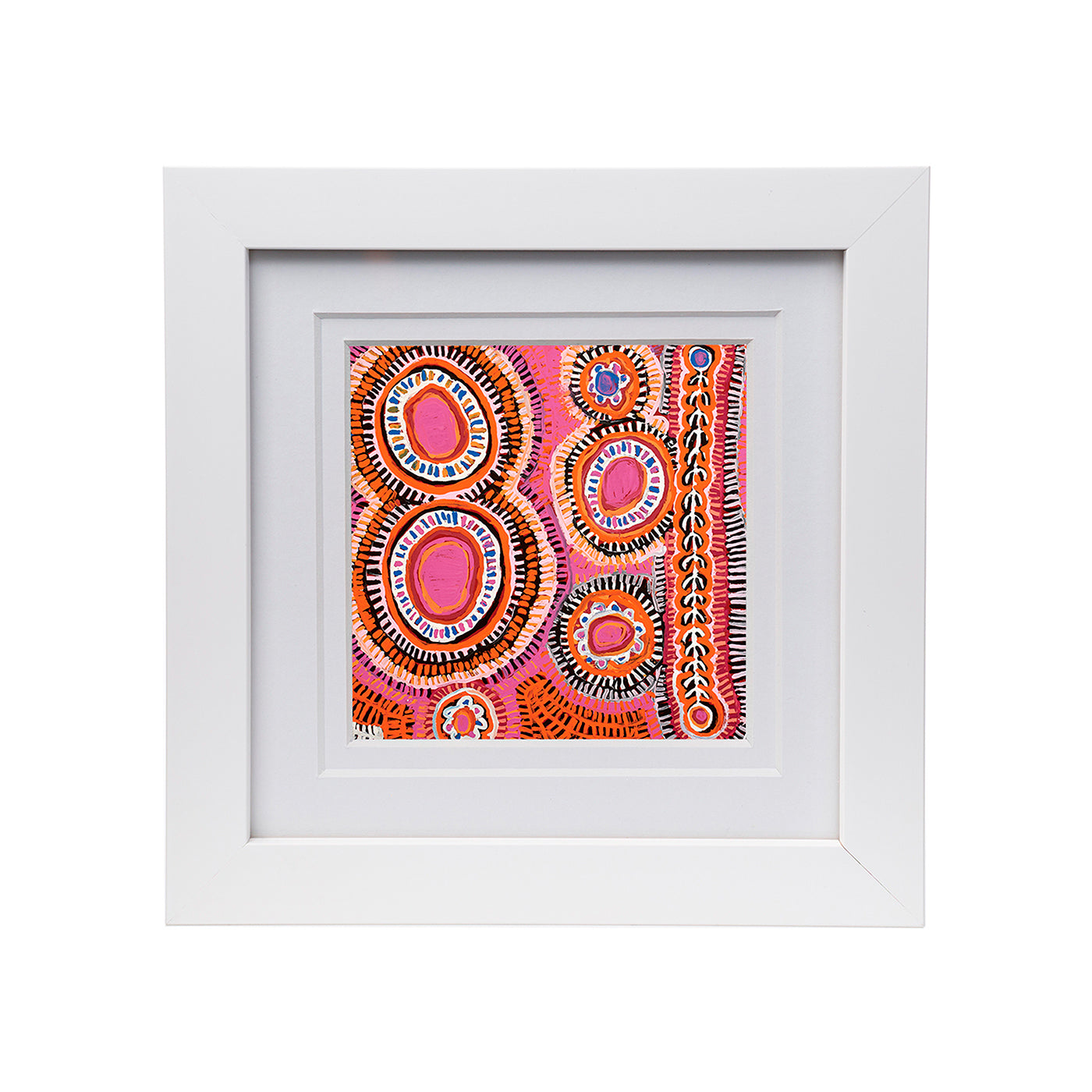 Malikijarra Jukurrpa small framed print [10 x 10]