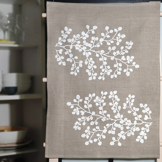 Nothofagus gunnii linen tea towel