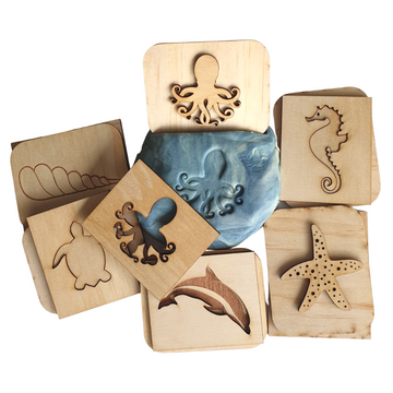 Sea life stamp and stencil pack