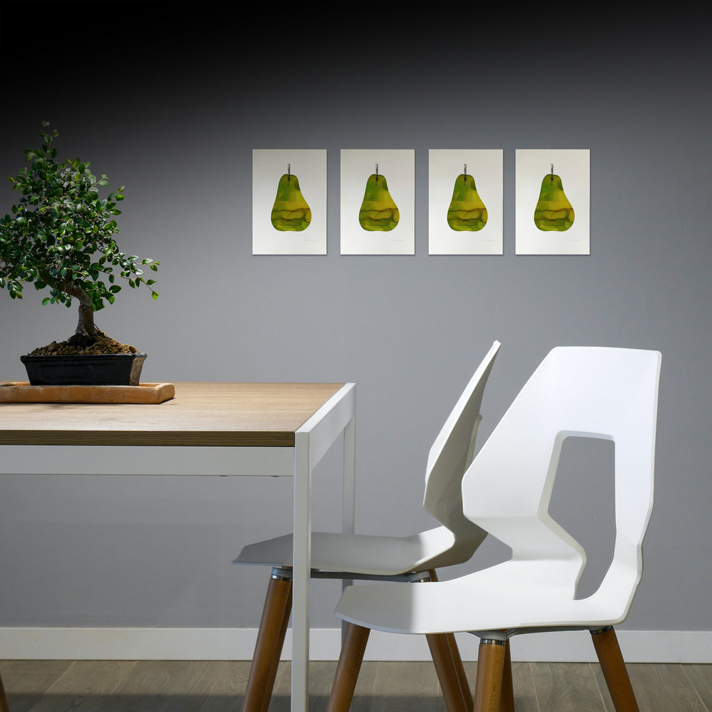 Fresh Pear print by Gill Cameron [ A4 ]